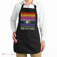 Happy 100 Days Of School Smarter 67 Teacher Students Apron thumb 2
