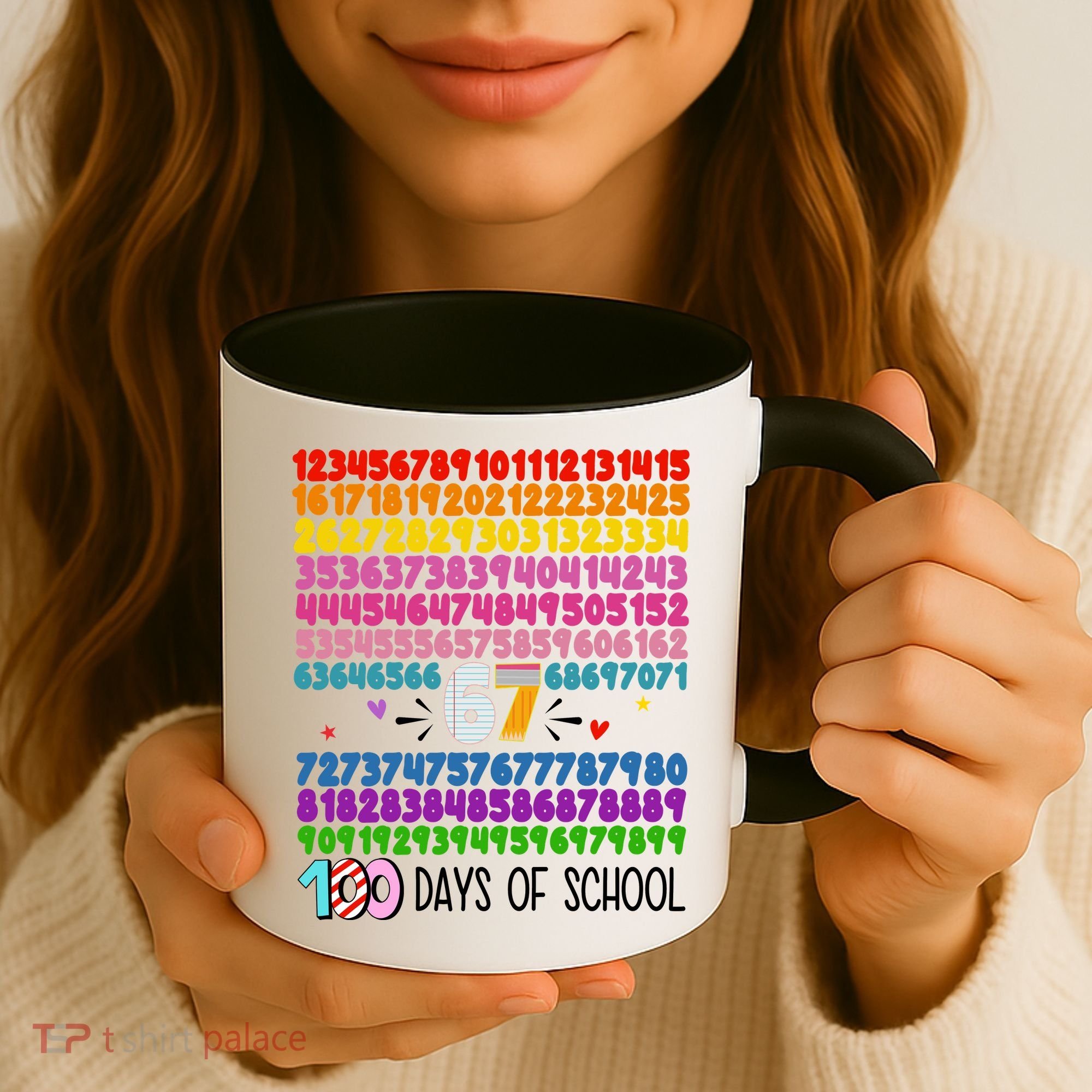 Happy 100 Days Of School Smarter 67 Teacher Students Coffee Mug