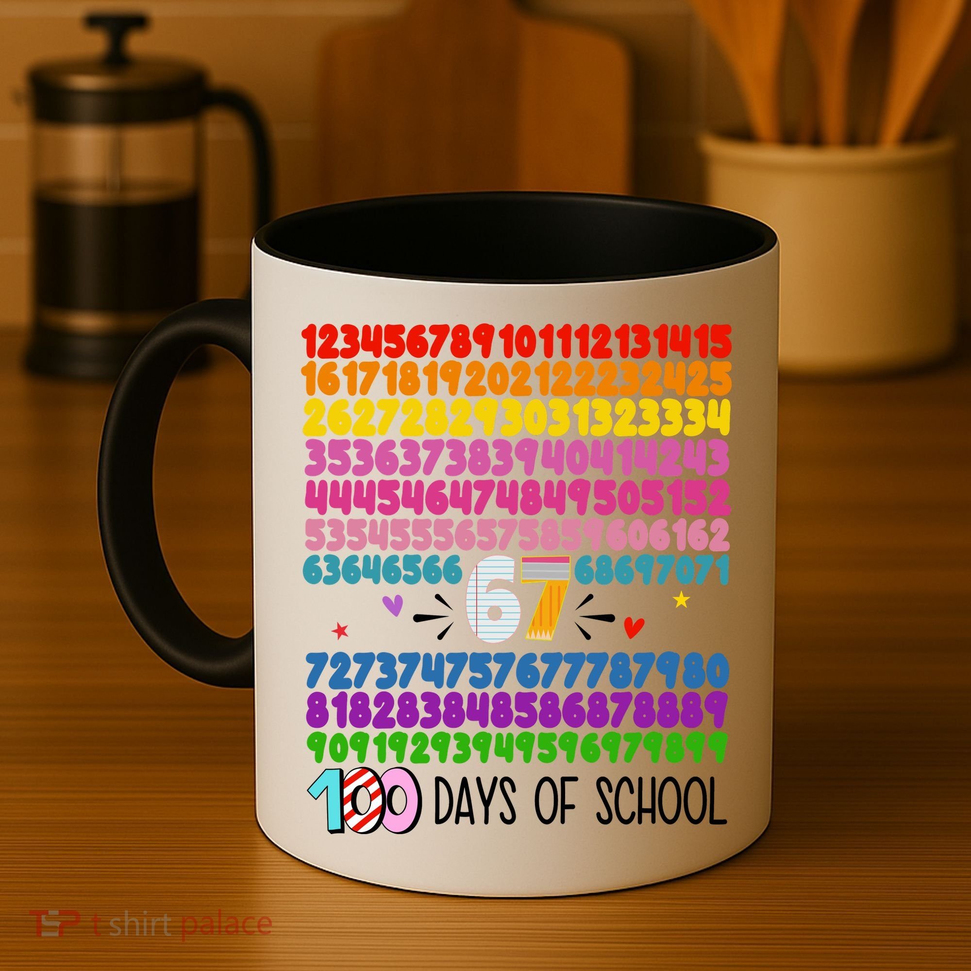 Happy 100 Days Of School Smarter 67 Teacher Students Coffee Mug