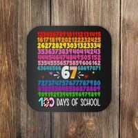 Happy 100 Days Of School Smarter 67 Teacher Students Coaster thumb 0