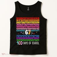 Happy 100 Days Of School Smarter 67 Teacher Students Tank Top thumb 2