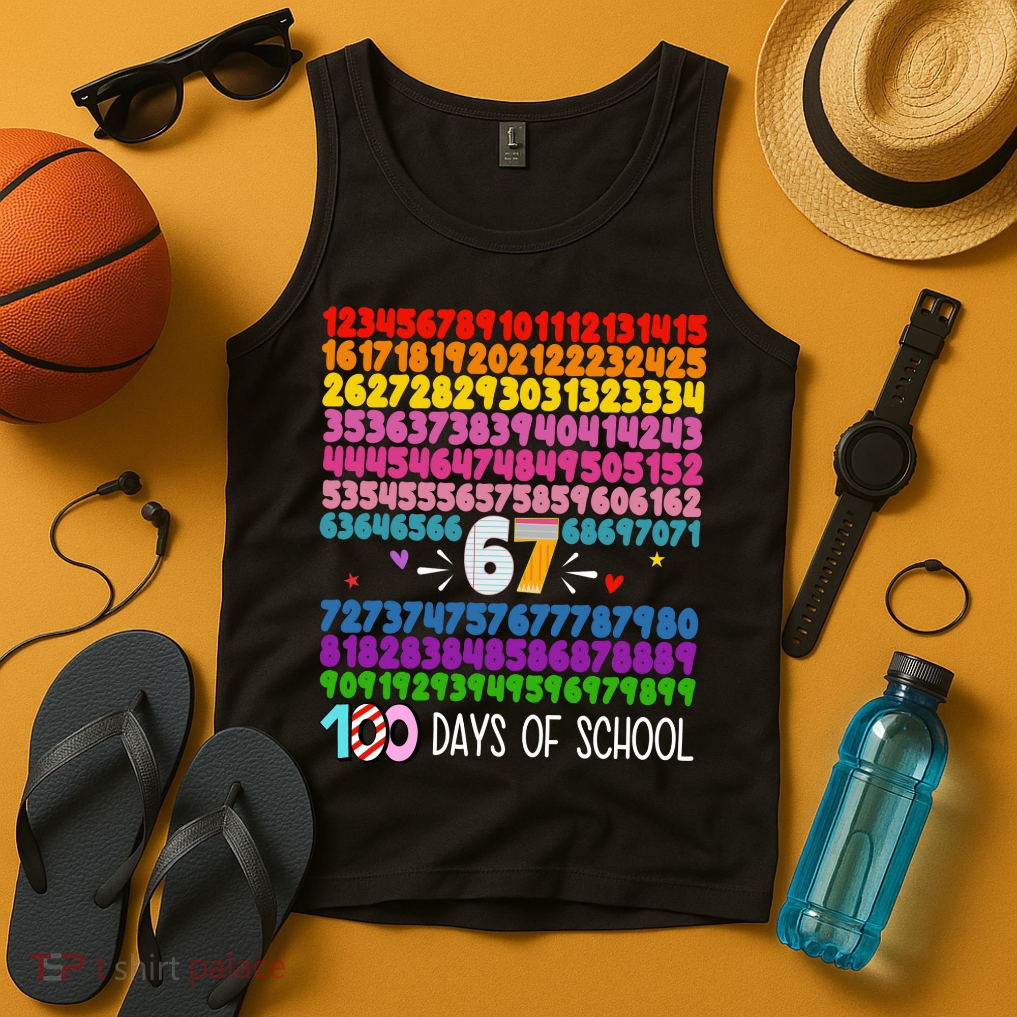 Happy 100 Days Of School Smarter 67 Teacher Students Tank Top