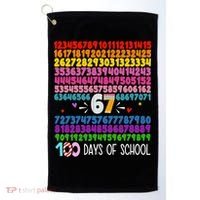 Happy 100 Days Of School Smarter 67 Teacher Students Golf Towel thumb 0