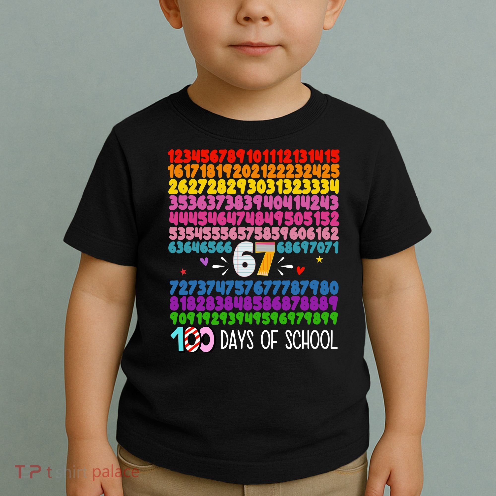 Happy 100 Days Of School Smarter 67 Teacher Students Toddler T-Shirt