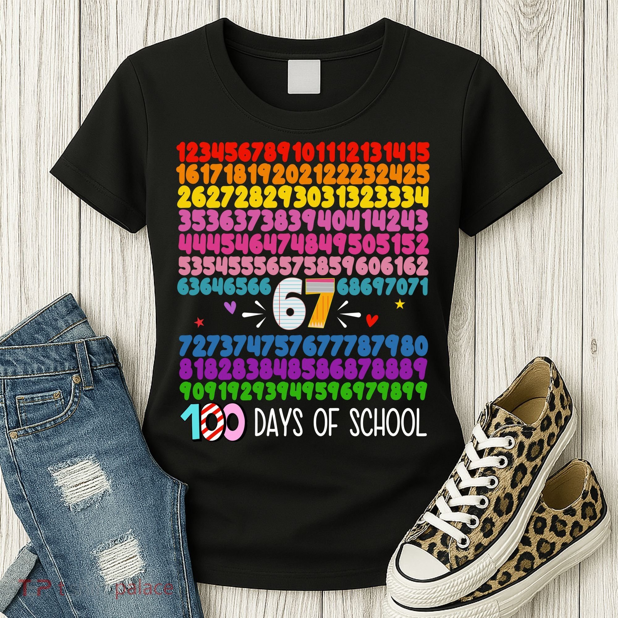 Happy 100 Days Of School Smarter 67 Teacher Students Women's T-Shirt