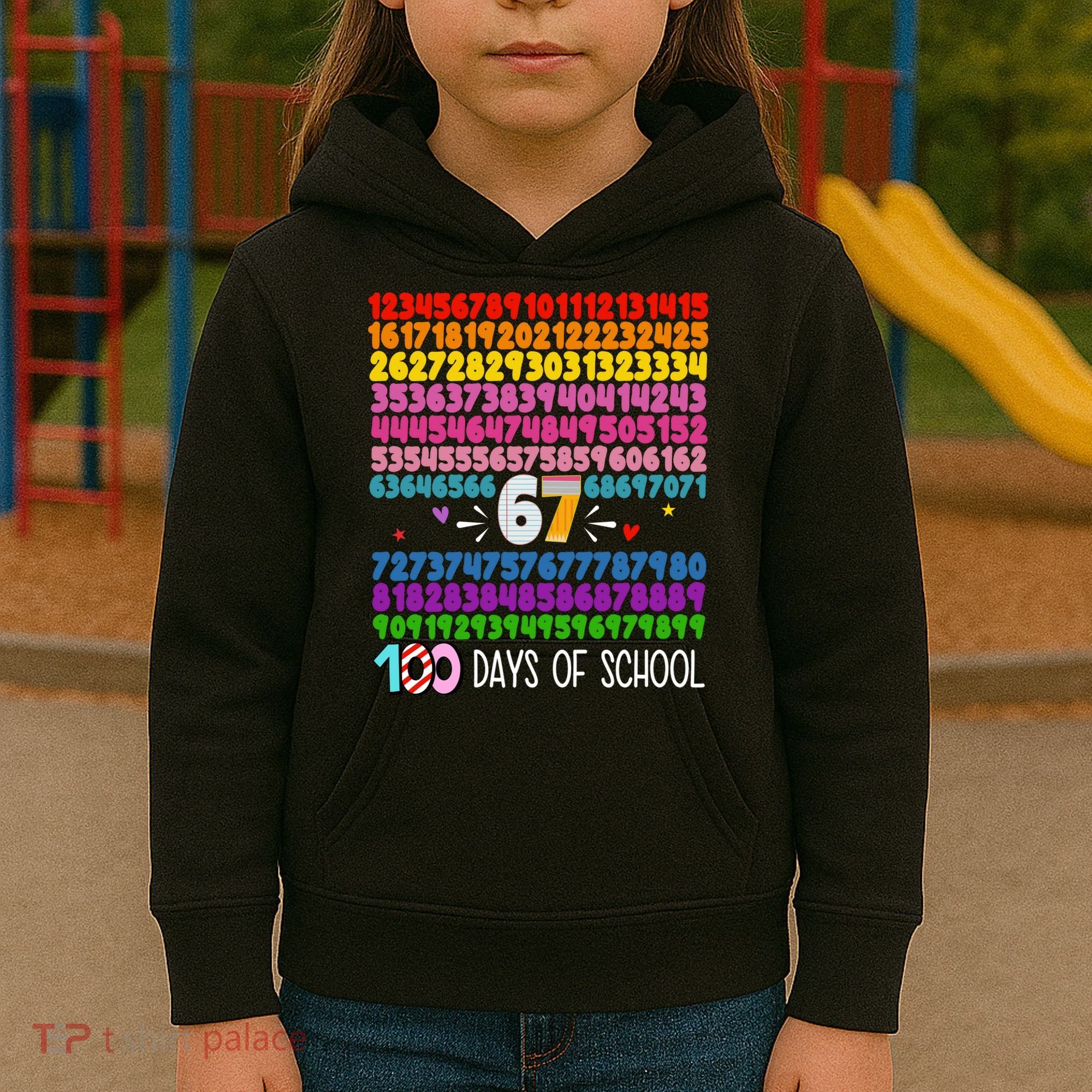 Happy 100 Days Of School Smarter 67 Teacher Students Kids Hoodie