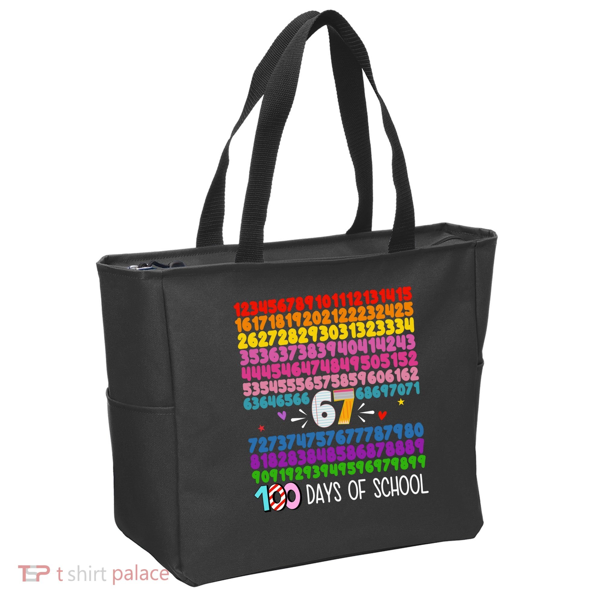 Happy 100 Days Of School Smarter 67 Teacher Students Tote Bag