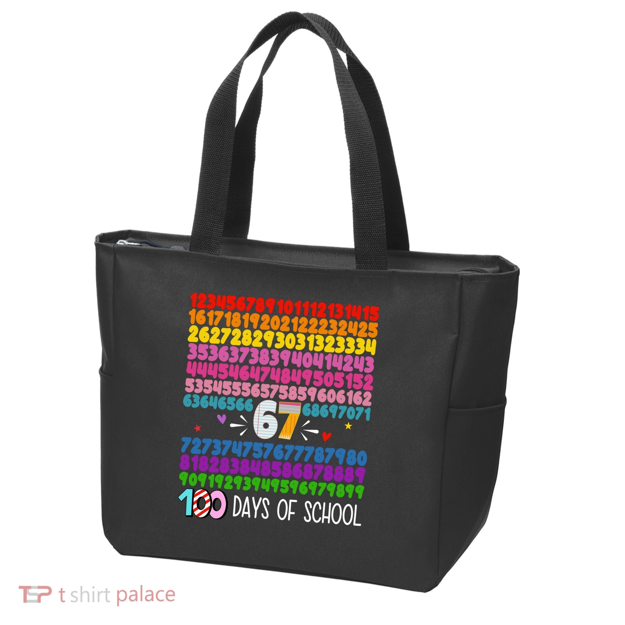 Happy 100 Days Of School Smarter 67 Teacher Students Tote Bag