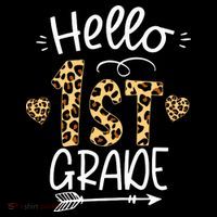 Hello 1st Grade Leopard Teacher Students Back To School First Day Of School Coffee Mug thumb 5