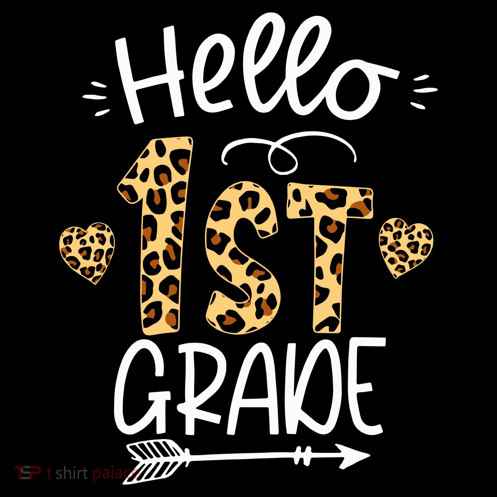 Hello 1st Grade Leopard Teacher Students Back To School First Day Of School Coffee Mug