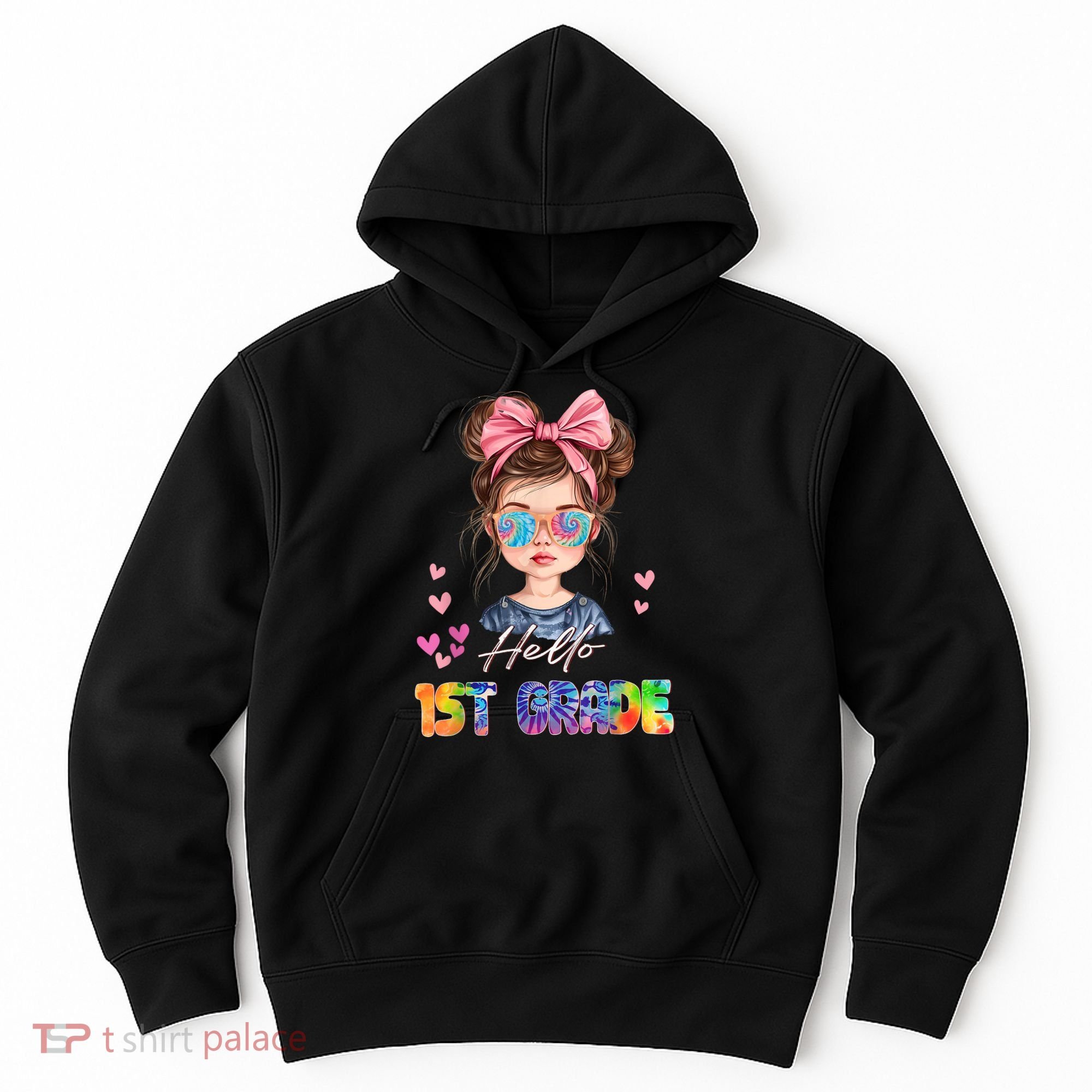 Hello 1st Grade Back To School Gift For Girl Hoodie