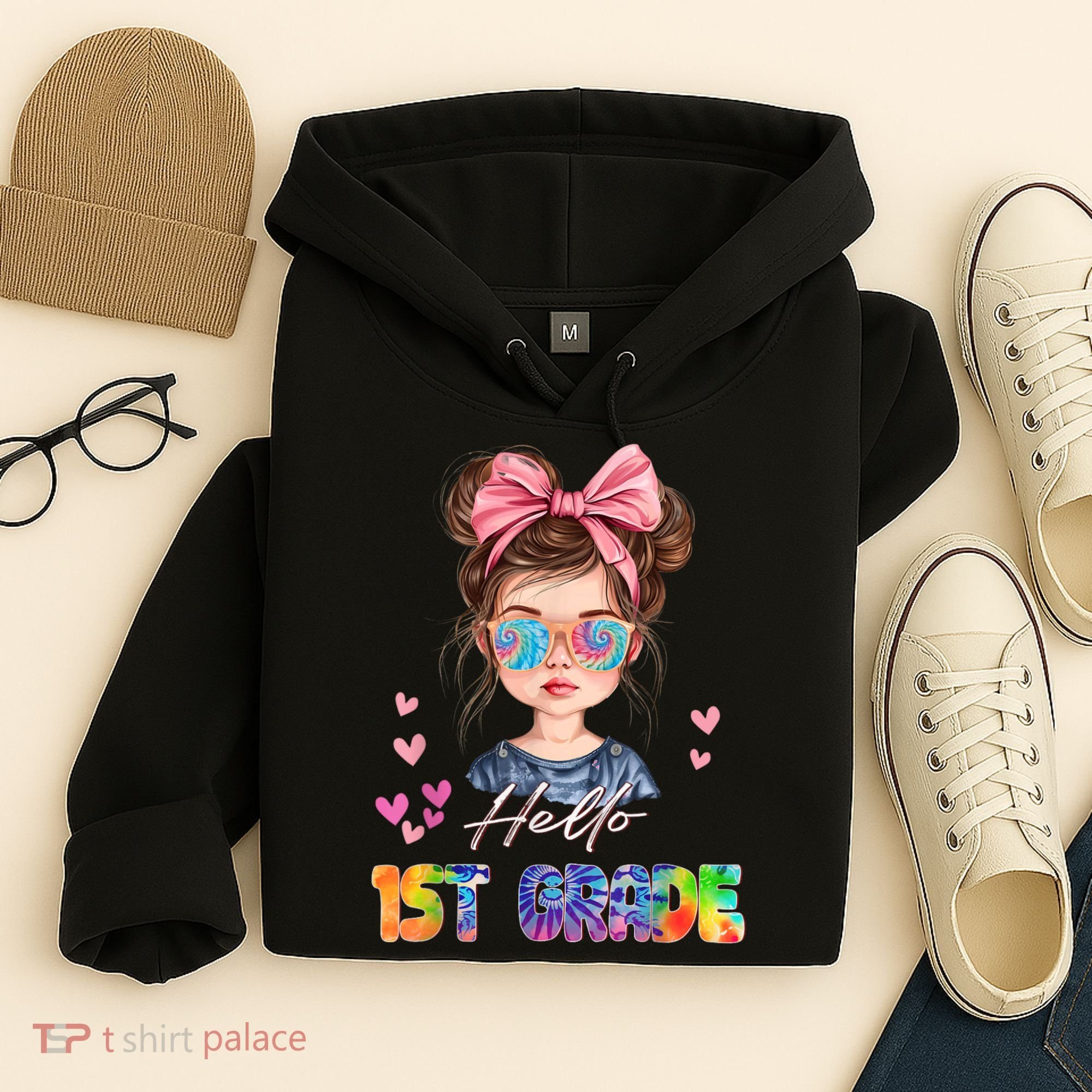 Hello 1st Grade Back To School Gift For Girl Hoodie