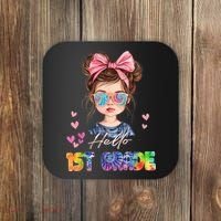 Hello 1st Grade Back To School Gift For Girl Coaster thumb 0