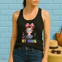Hello 1st Grade Back To School Gift For Girl Women's Tank Top thumb 2