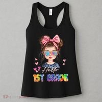 Hello 1st Grade Back To School Gift For Girl Women's Tank Top thumb 3