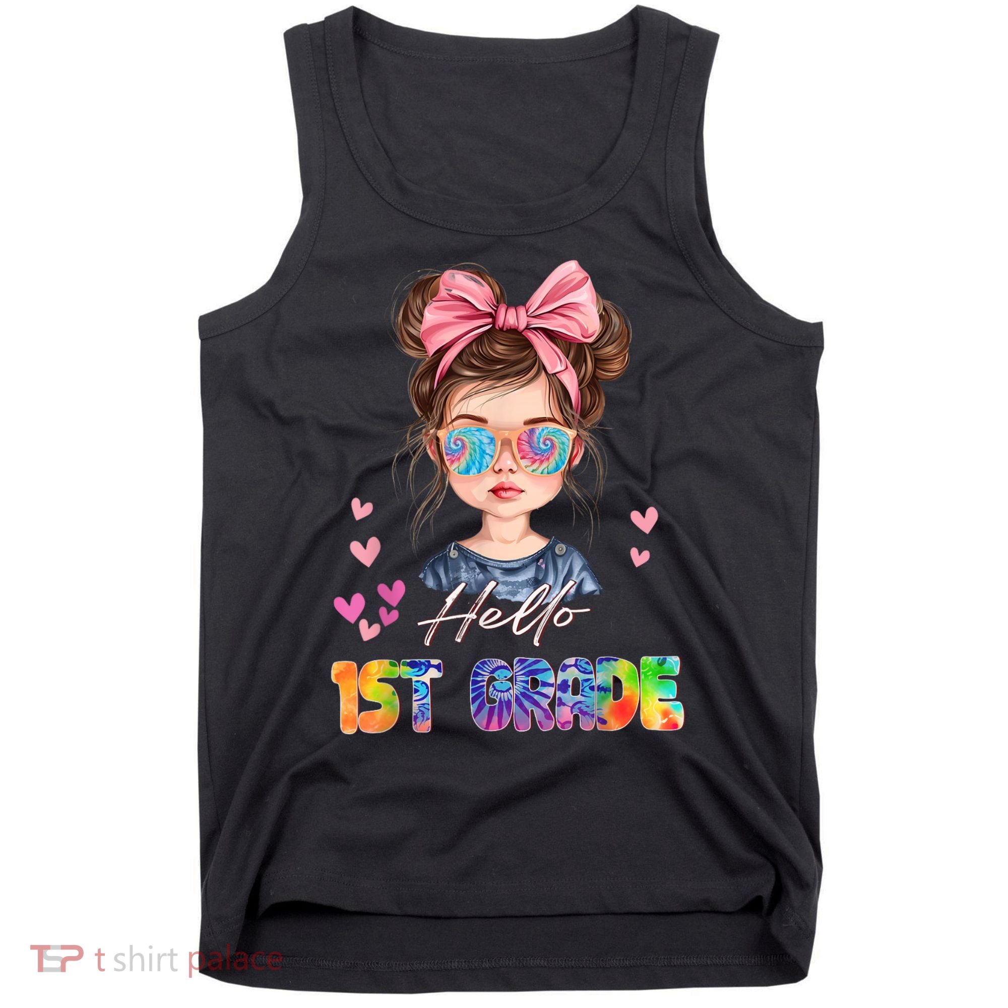 Hello 1st Grade Back To School Gift For Girl Tank Top