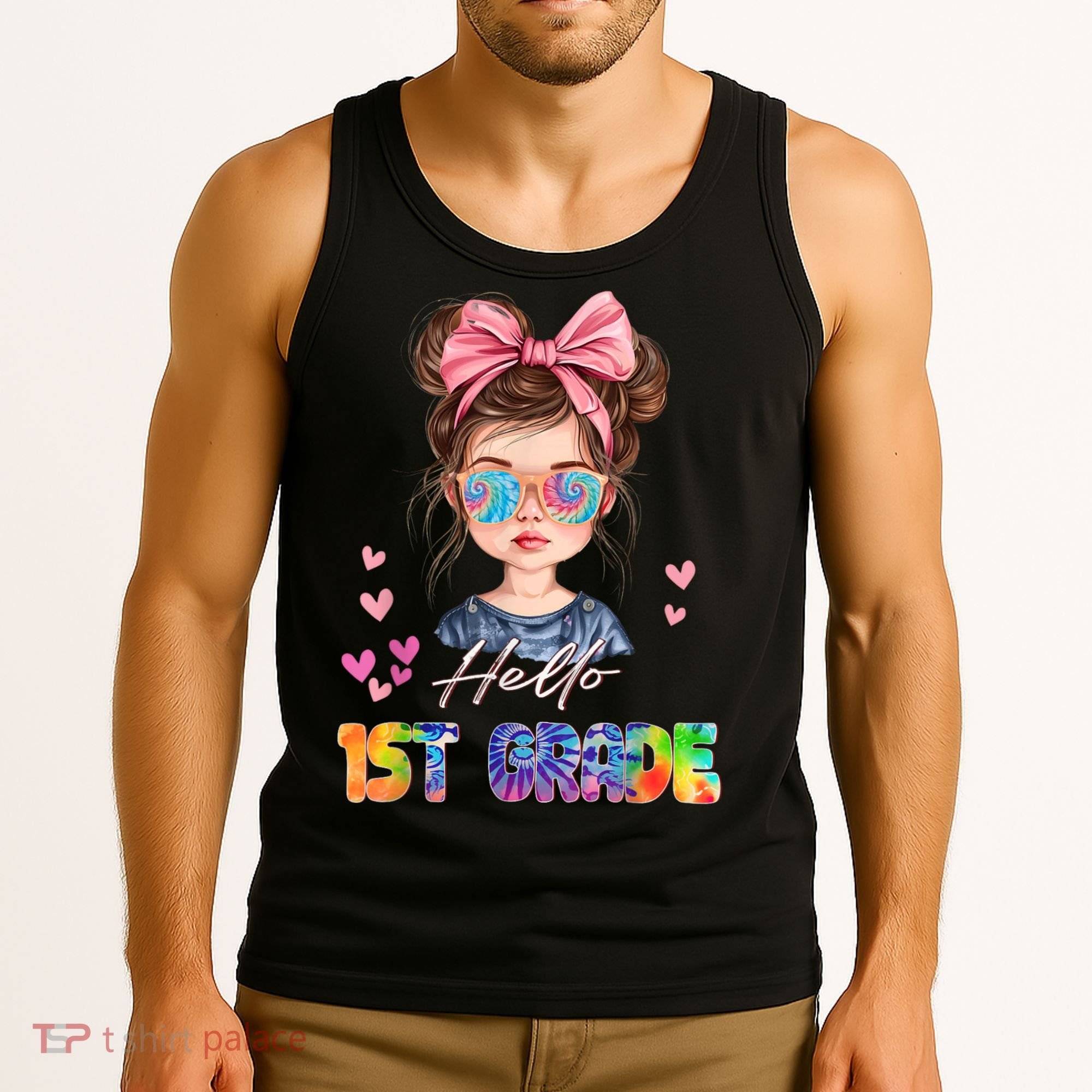 Hello 1st Grade Back To School Gift For Girl Tank Top