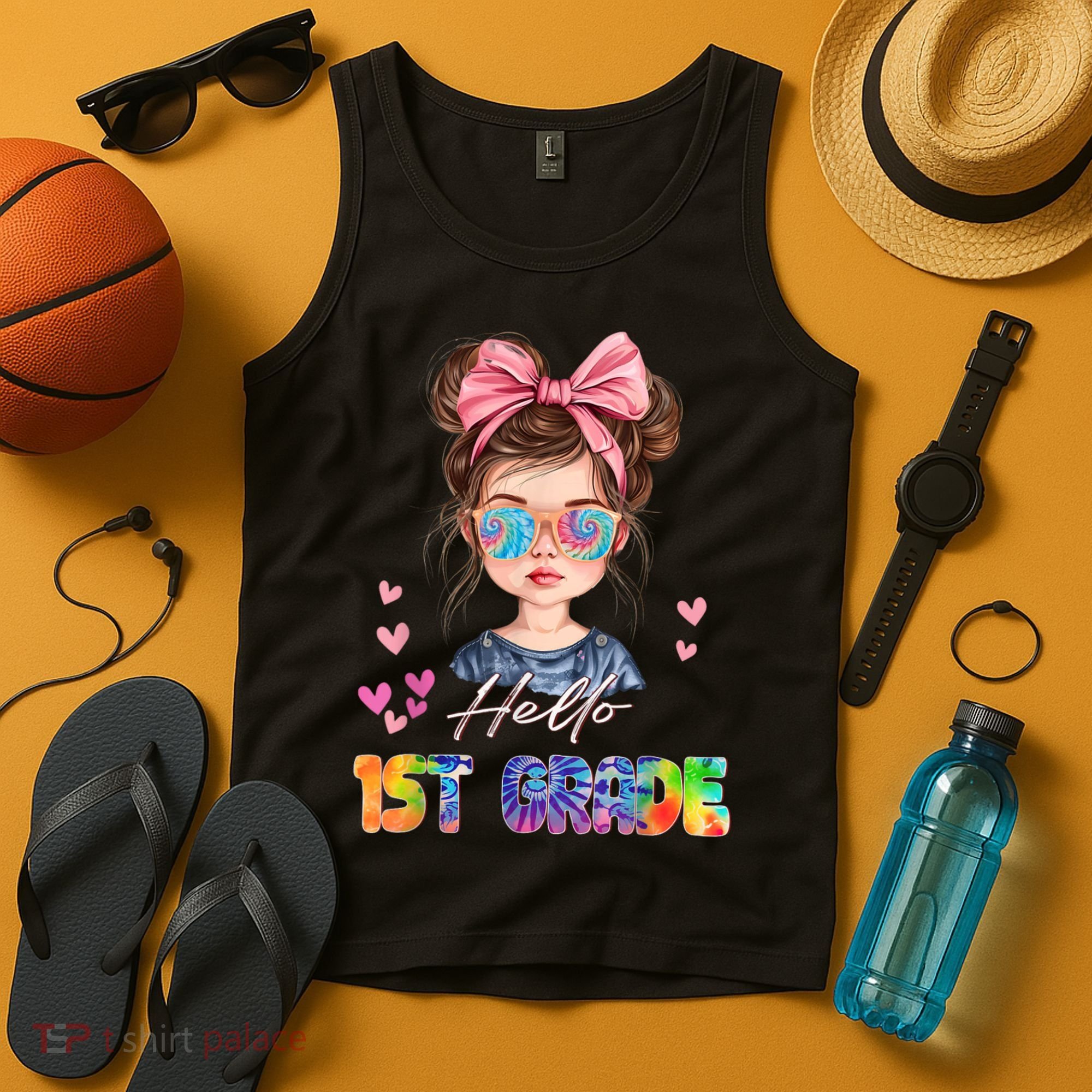 Hello 1st Grade Back To School Gift For Girl Tank Top