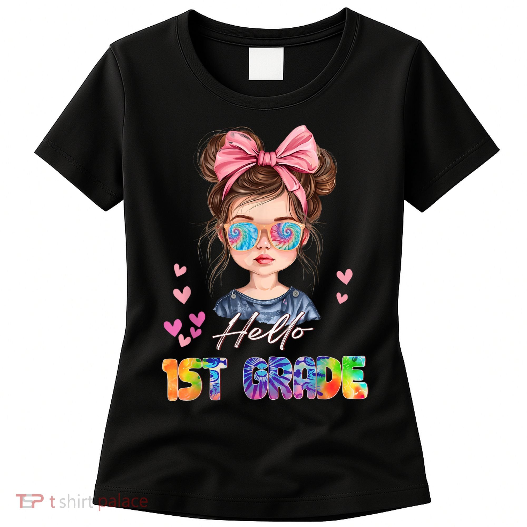 Hello 1st Grade Back To School Gift For Girl Women's T-Shirt