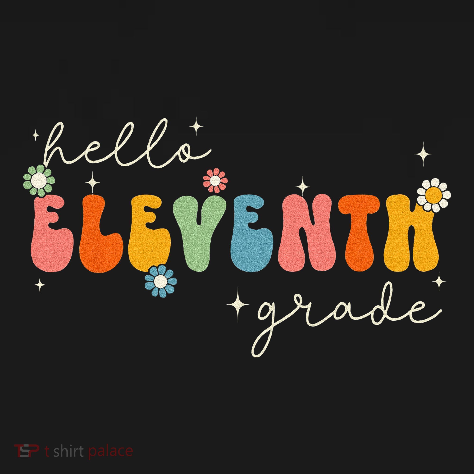 Hello 11th Grade Retro Groovy Back To School First Day Women's Tank Top