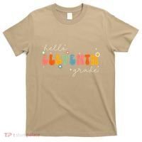 Hello 11th Grade Retro Groovy Back To School First Day T-Shirt thumb 0