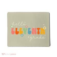 Hello 11th Grade Retro Groovy Back To School First Day Mousepad thumb 0