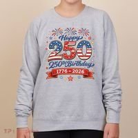 Happy 250th Birthday 1776 USA Women's Sweatshirt thumb 0