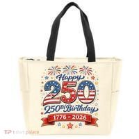 Happy 250th Birthday 1776 USA Tote Bag thumb 0