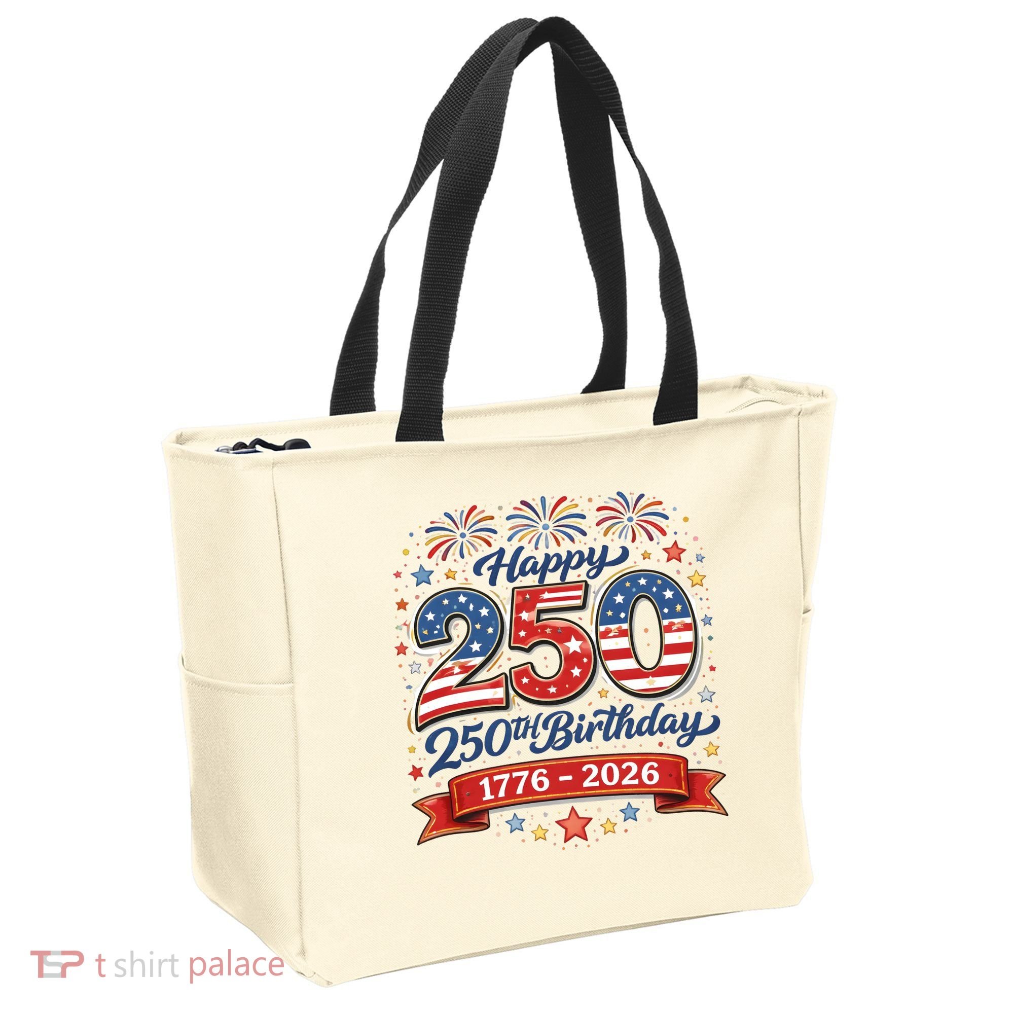 Happy 250th Birthday 1776 USA Tote Bag