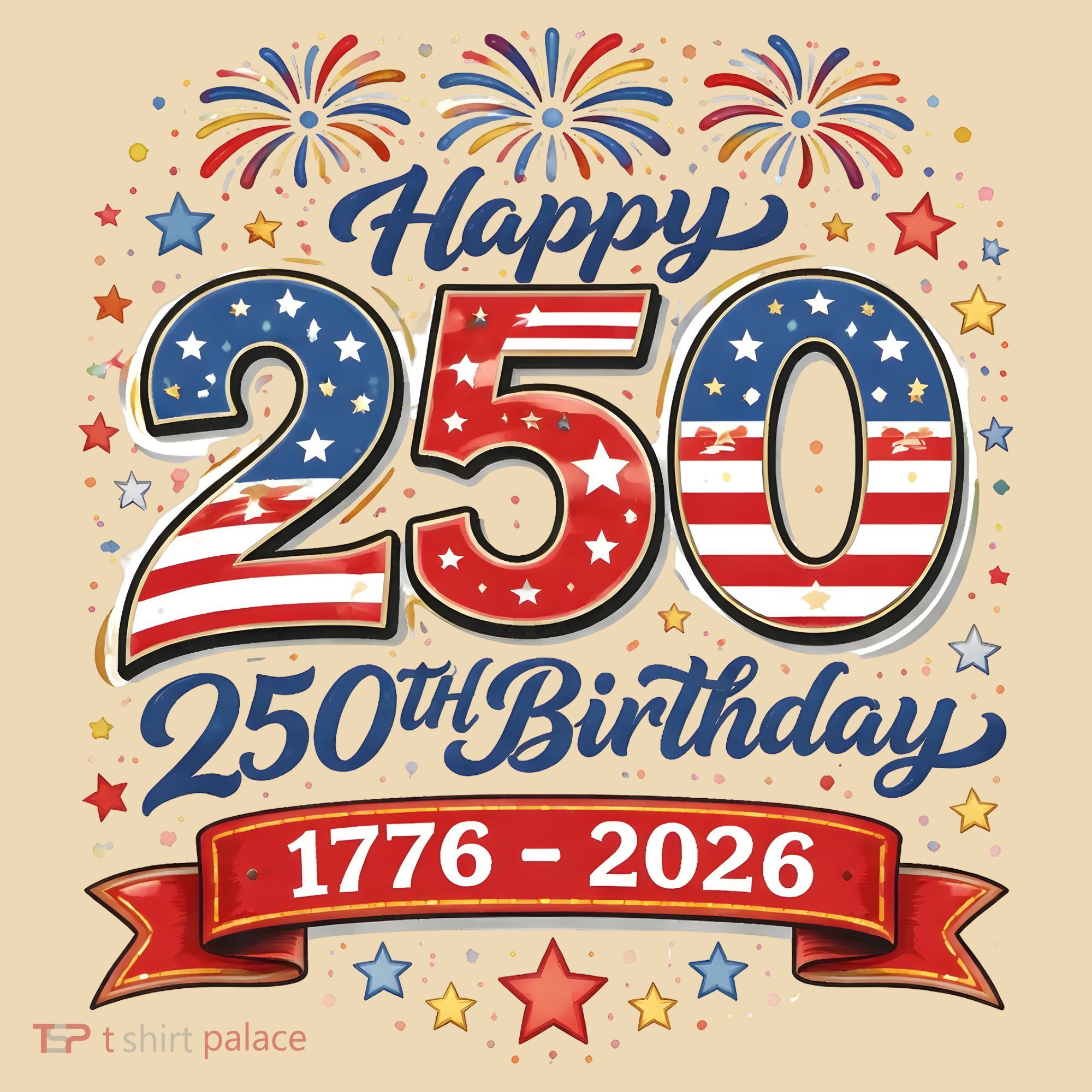 Happy 250th Birthday 1776 USA Tote Bag