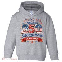 Happy 250th Birthday 1776 USA Toddler Hoodie thumb 0