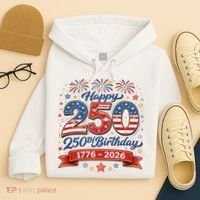 Happy 250th Birthday 1776 USA Hoodie thumb 4