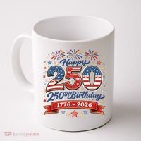 Happy 250th Birthday 1776 USA Coffee Mug thumb 0