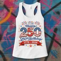 Happy 250th Birthday 1776 USA Women's Tank Top thumb 3