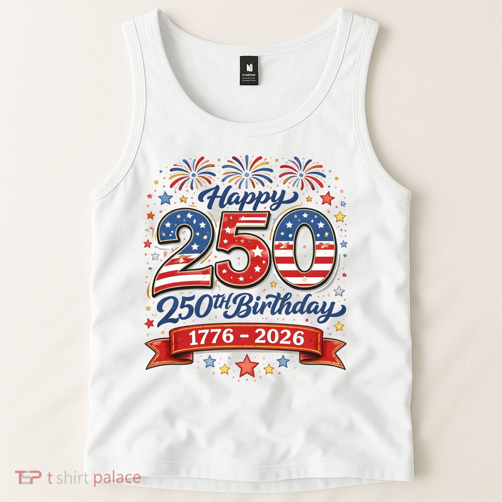 Happy 250th Birthday 1776 USA Tank Top