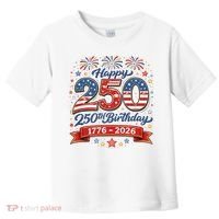 Happy 250th Birthday 1776 USA Toddler T-Shirt thumb 0