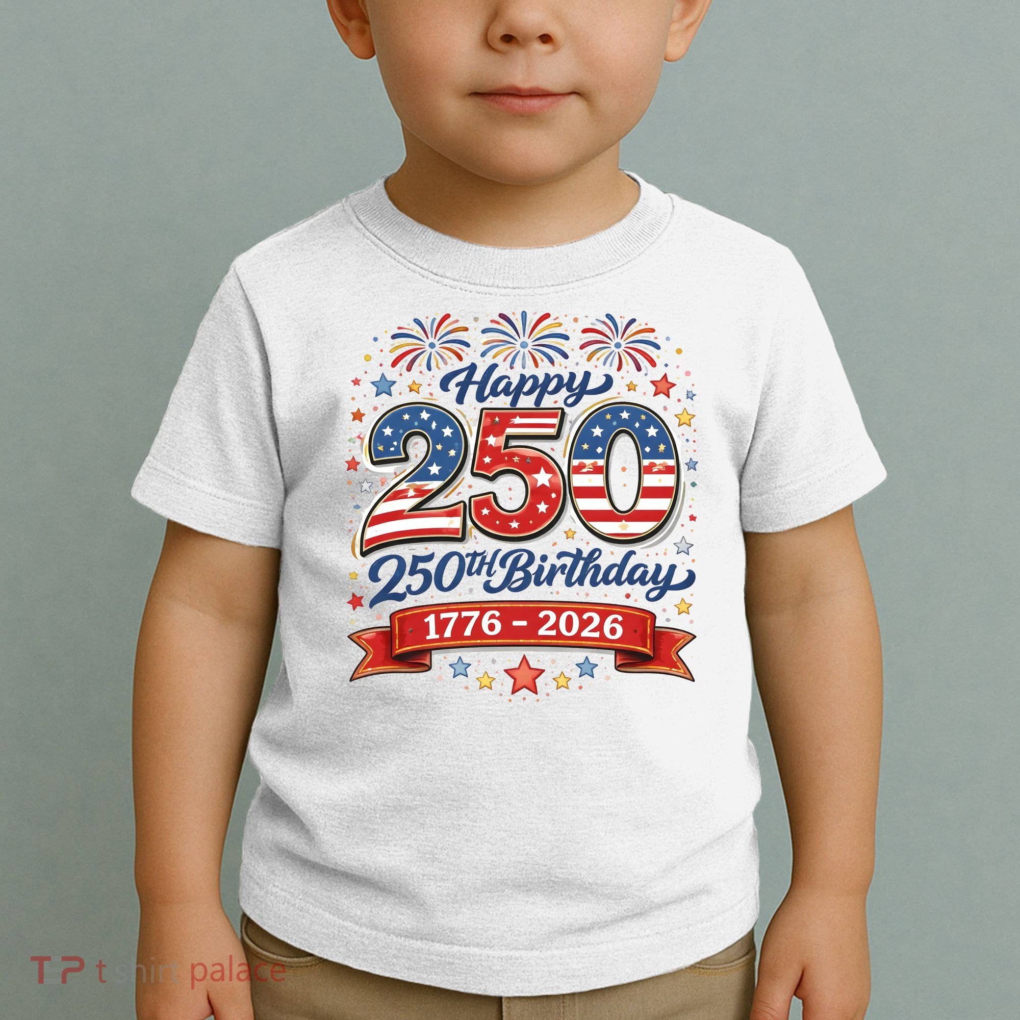 Happy 250th Birthday 1776 USA Toddler T-Shirt