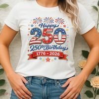 Happy 250th Birthday 1776 USA Women's T-Shirt thumb 2