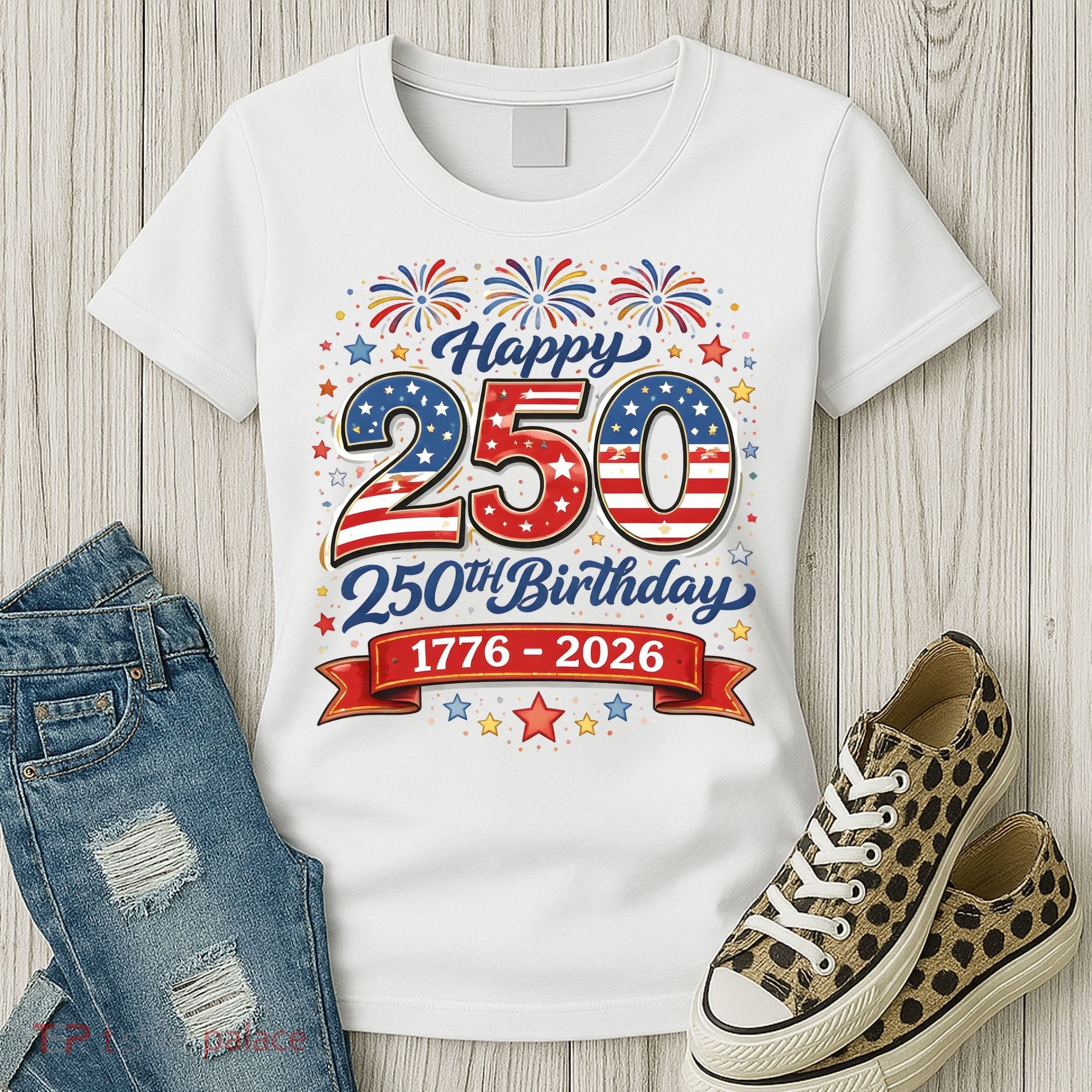 Happy 250th Birthday 1776 USA Women's T-Shirt