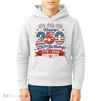Happy 250th Birthday 1776 USA Kids Hoodie thumb 4
