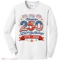 Happy 250th Birthday 1776 USA Kids Long Sleeve Shirt thumb 0