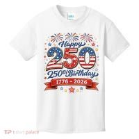 Happy 250th Birthday 1776 USA Kids T-Shirt thumb 0