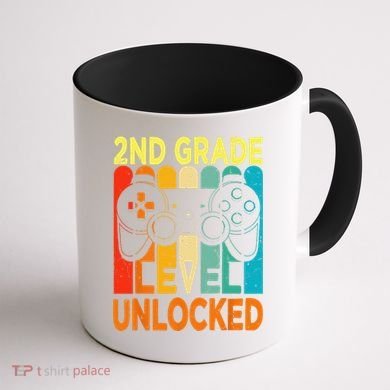 Hello 2nd Grade Level Unlocked Video Game Back To School Coffee Mug back