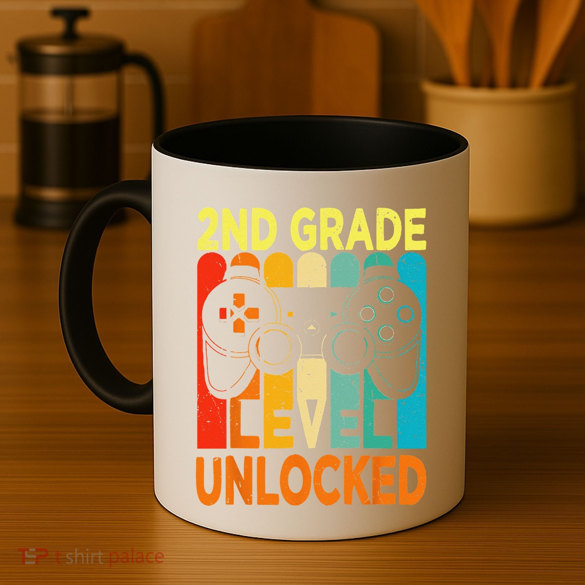 Hello 2nd Grade Level Unlocked Video Game Back To School Coffee Mug