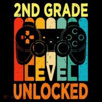 Hello 2nd Grade Level Unlocked Video Game Back To School Ornament thumb 1