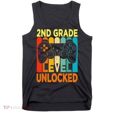 Hello 2nd Grade Level Unlocked Video Game Back To School Tank Top