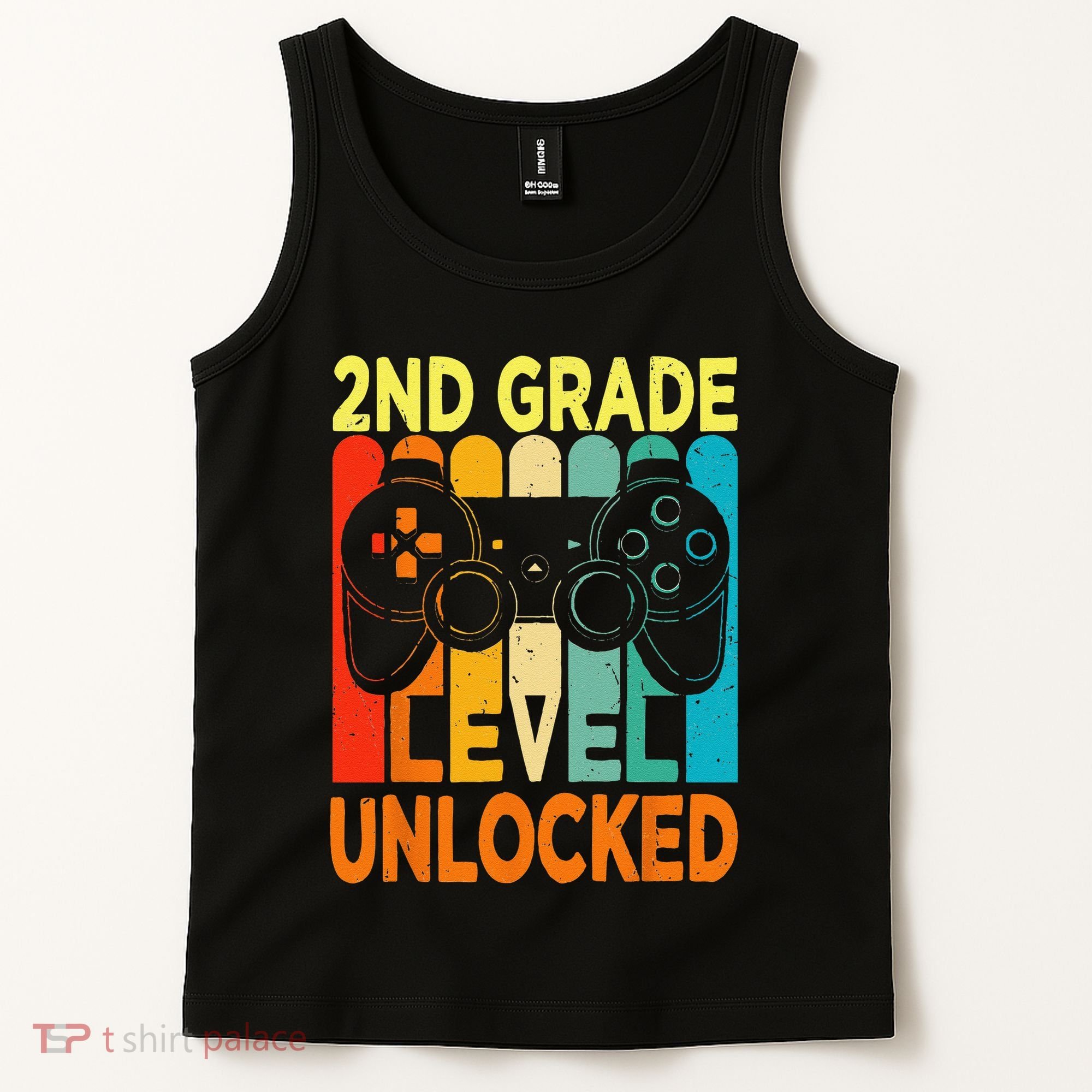 Hello 2nd Grade Level Unlocked Video Game Back To School Tank Top