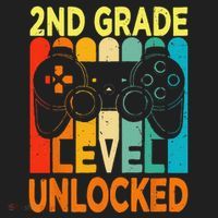 Hello 2nd Grade Level Unlocked Video Game Back To School Golf Towel thumb 3