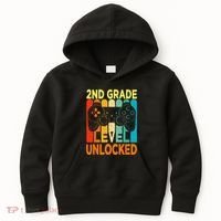 Hello 2nd Grade Level Unlocked Video Game Back To School Kids Hoodie thumb 0
