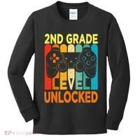 Hello 2nd Grade Level Unlocked Video Game Back To School Kids Long Sleeve Shirt thumb 0